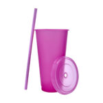 Opciones de regalos empresariales que combinan practicidad y representación, vaso jas morado