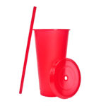 Regalos empresariales diseñados para mantener buen estilo con tu empresa, vaso jas rojo
