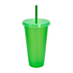 Vaso jas verde neón, artículos personalizados que refuerzan la imagen institucional de tu empresa