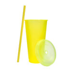 Vaso jas amarillo neón, artículos personalizados que ayudan a proyectar una imagen coherente y profesional