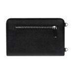 Cartera porta pasaporte aveline negro, opciones de regalos empresariales que combinan practicidad y representación