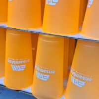 vasos personalizado en serigrafia con logo mercadotecnia guadalajara