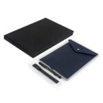 Set leki azul marino, artículos personalizados para campañas, eventos o uso interno de tu empresa