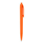 Merchandising empresarial con terminados y colores institucionales, bolígrafo oslin naranja