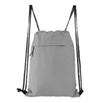 Bolsa-mochila zoka gris, artículos promocionales con materiales de calidad y terminados finos