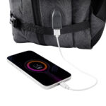 Regalos corporativos para personalización en grabado o impresión, mochila laos gris