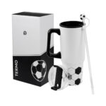 Soluciones prácticas en artículos personalizados con asesoría directa y atención local, termo soccer blanco y negro
