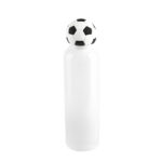 Regalos empresariales de línea moderna con terminados limpios y sensacionales, cilindro metálico soccer blanco