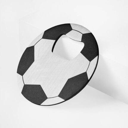 Destapador metálico soccer, artículos de merchandising empresarial adecuados para eventos y exposiciones