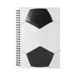 Libreta soccer notes, opciones de artículos promocionales diseñadas con sentido práctico