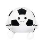 Diseños de merchandising para empresas con enfoque institucional, peluche soccer blanco y negro