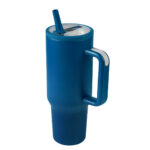 Artículos de merchandising empresarial que complementan la presencia de tu marca, termo drima azul marino