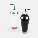 Vaso corneta, líneas completas de artículos personalizados en materiales duraderos