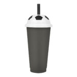 Vaso jas soccer negro, opciones económicas en merchandising empresarial y de aceptable calidad