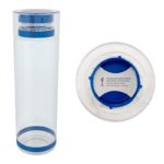 Línea de artículos personalizados disponibles en distintos formatos, cilindro chemin azul