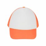 Artículos publicitarios de regalo para personalización inmediata, gorra trucker naranja neon