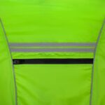 Chaleco kolesar amarillo talla l, merchandising empresarial con terminados y colores institucionales