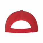 Diseños clásicos en artículos publicitarios para mantener formalidad de tu marca, gorra beziers rojo