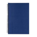 Libreta alesa azul, opciones de regalos empresariales que combinan practicidad y representación