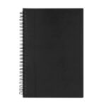 Libreta alesa negro, opciones prácticas en regalos promocionales para eventos o congresos