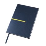 Set de libreta zlatna azul, línea renovada de artículos promocionales con terminados de calidad