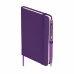 Opciones prácticas en regalos promocionales para eventos o congresos, libreta suki morado
