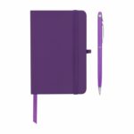 Propuestas en merchandising para empresas con equilibrio entre costo y calidad, libreta suki morado