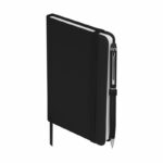 Libreta suki negro, artículos de merchandising empresarial enfocados en la calidad y versatilidad