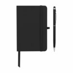 Propuestas funcionales en regalos promocionales con personalización puntual, libreta suki negro