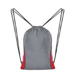 Opciones flexibles en artículos personalizados con distintos tipos de grabado, bolsa-mochila mazy rojo