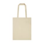 Línea flexible de artículos publicitarios con disponibilidad inmediata, bolsa cotton slim beige