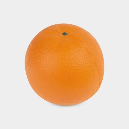 Productos promocionales que destacan por su diseño y funcionalidad, anti-stress fruta naranja