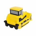 Anti-stress bulldozer amarillo, regalos corporativos preparados para campañas de reconocimiento o festividades