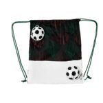 Regalos promocionales fabricados bajo pedido con entregas garantizada, bolsa-mochila mágica soccer negro