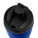 Productos promocionales de línea básica con terminados resistentes, termo lanus azul