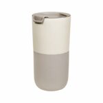 Termo dueco beige, línea de merchandising para empresas con diseños prácticos y actuales