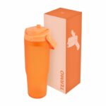 Artículos de merchandising empresarial con impresión o grabado, termo frao naranja