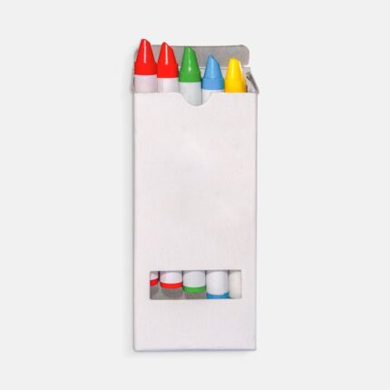 Caja de crayones, artículos empresariales que fortalecen la relación entre cliente y marca
