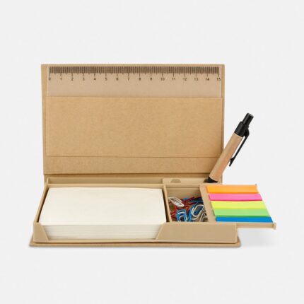 Artículos personalizados disponibles con terminados mate o brillantes, porta notas dokka
