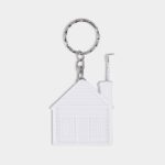 Líneas de regalos empresariales con estilo clásico y materiales resistentes, llavero flexómetro casita