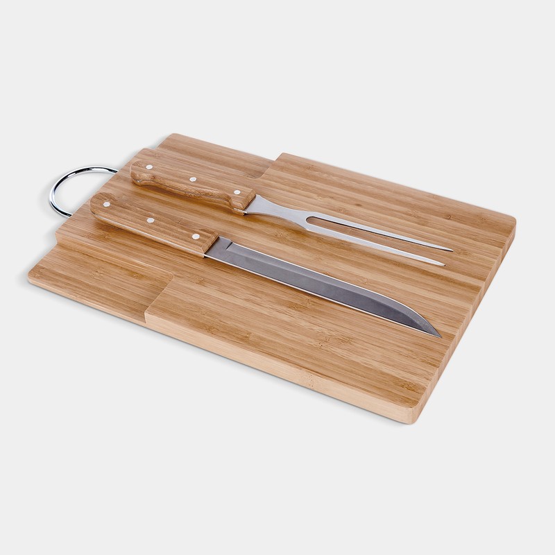 PWT-090- Tabla y cuchillos jartum, línea práctica de productos promocionales de amplia disponibilidad