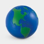 Pelota anti-stress mundo, propuestas de merchandising empresarial con diseño clásico y flexible