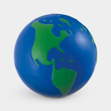 Pelota anti-stress mundo, propuestas de merchandising empresarial con diseño clásico y flexible