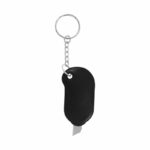 Llavero cúter lio negro, productos promocionales prácticos y duraderos que aportan presencia de tu marca