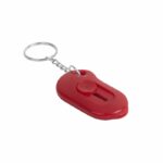 Llavero cúter lio rojo, regalos corporativos de uso cotidiano, presente en la identidad de tu marca
