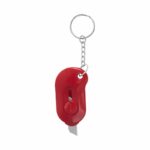 Artículos personalizados para campañas, eventos o uso interno de tu empresa, llavero cúter lio rojo