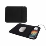 Productos promocionales que aportan practicidad y buen gusto, mouse pad cargador iskra negro
