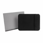 Opciones de artículos publicitarios para distribuir y exponer tu imagen corporativa, mouse pad cargador iskra negro