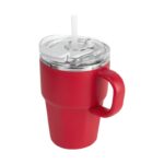 Artículos publicitarios sencillos que fortalecen el vínculo con clientes, taza bursa rojo