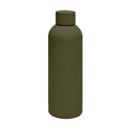 Línea amplia de regalos promocionales para distintos entornos empresariales, termo samt verde militar